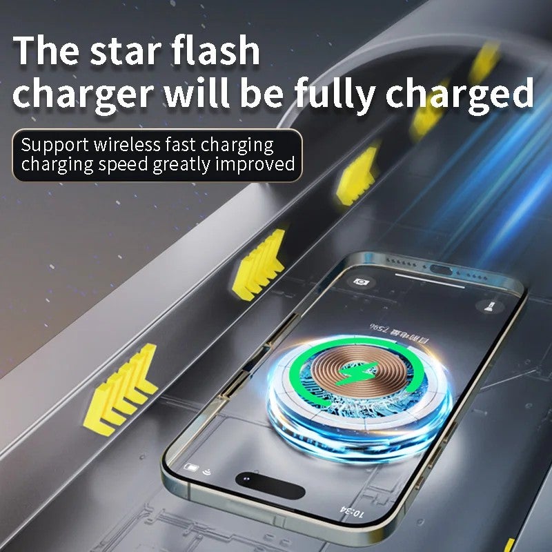 Bluejw 15W Magnetic Wireless Car Charger Mount - M6 Compatible Fast Charging Phone Holder Stand for Automobile Air Vent - iPhone & Android - Image 4